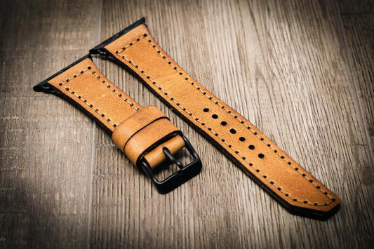 Apple Watch Leather Band - Saddle Tan