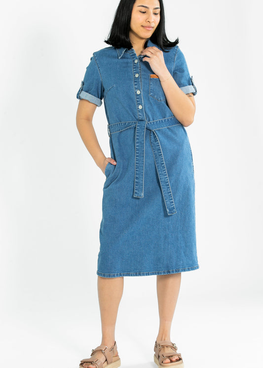 Ada Denim Midi Dress