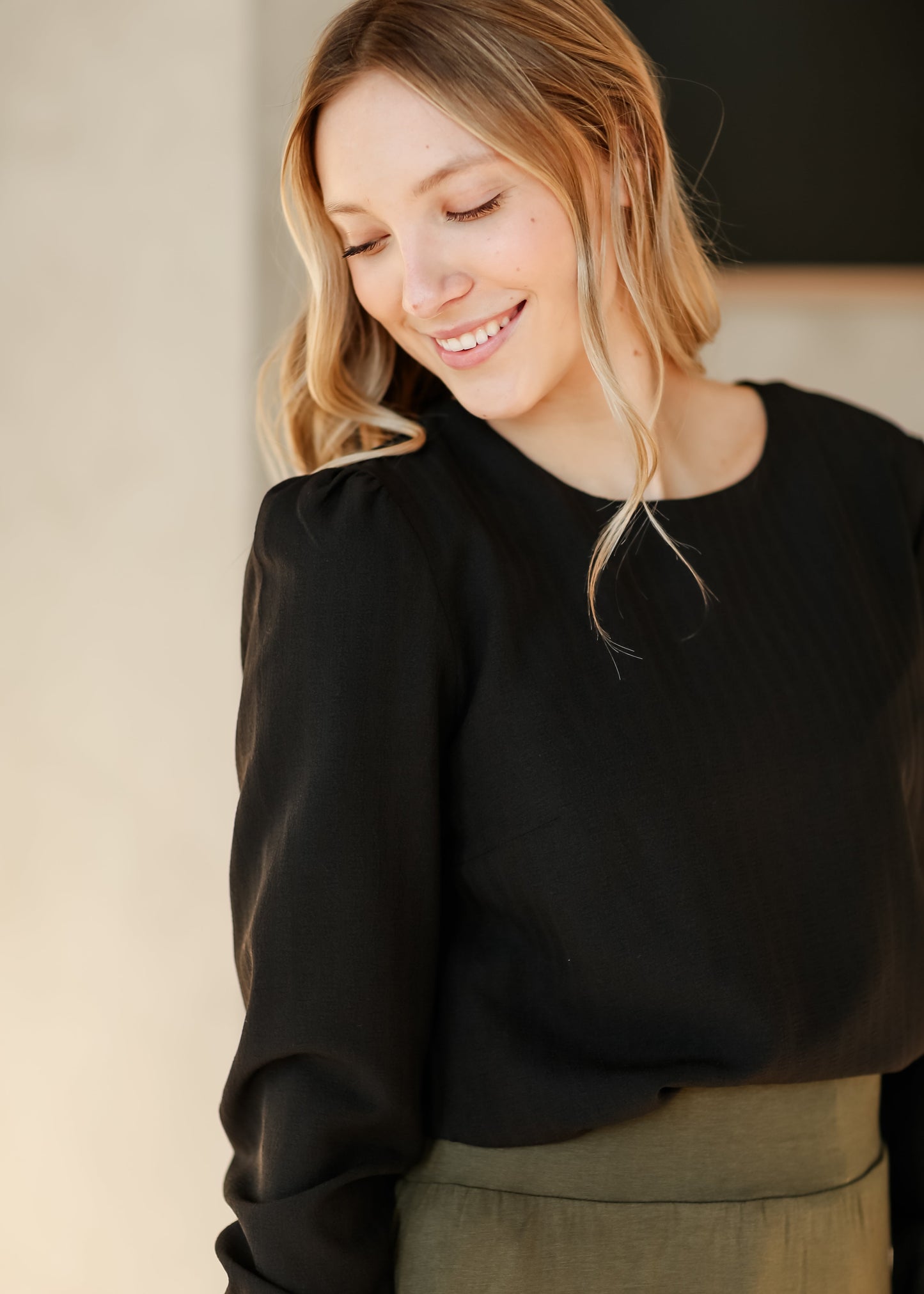 Blake Cinched Sleeve Blouse