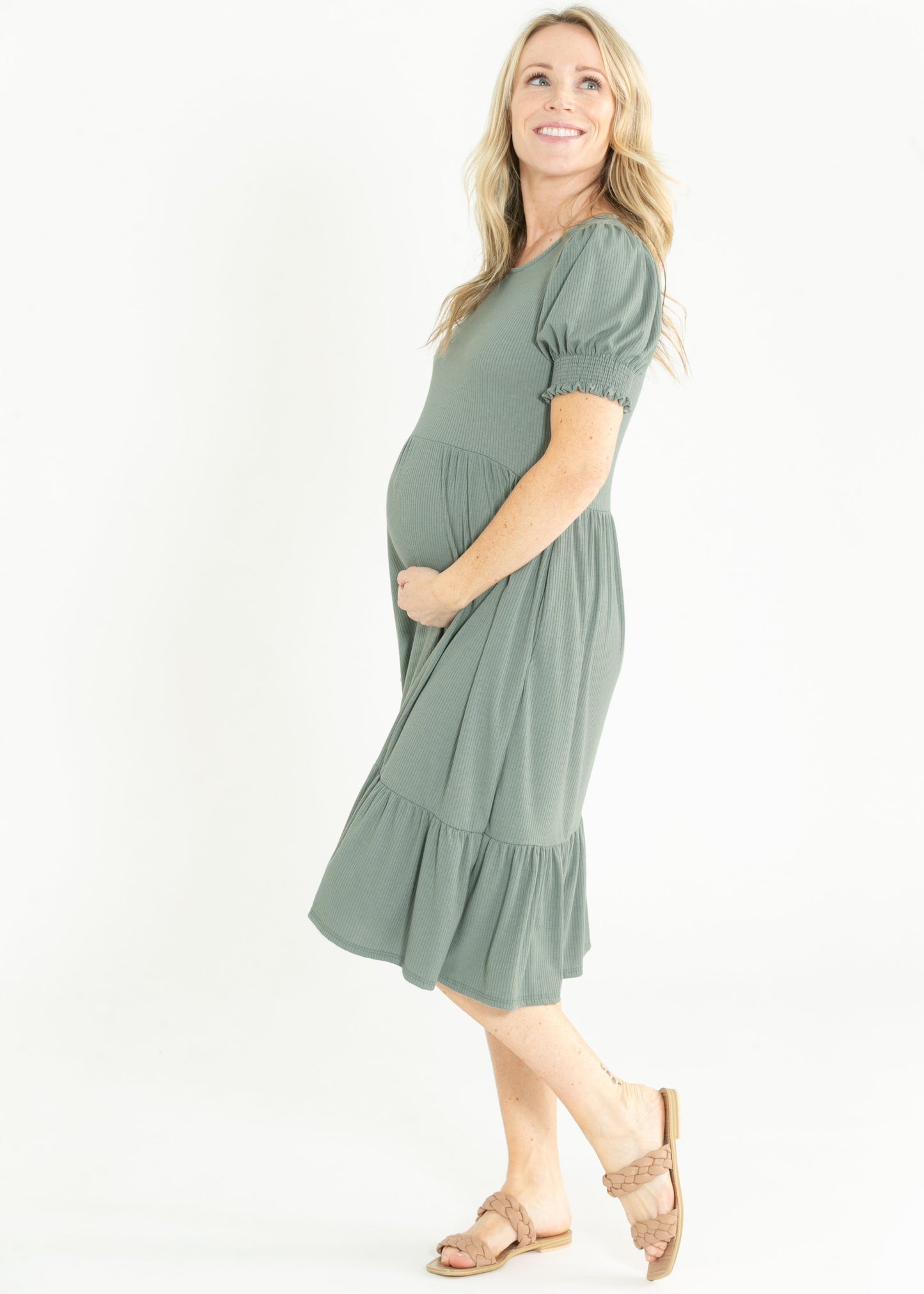 Jess Short Sleeve Midi Dress