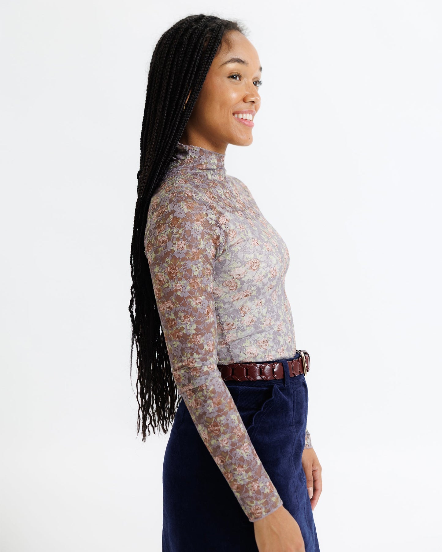 Floral Lace Layering Top