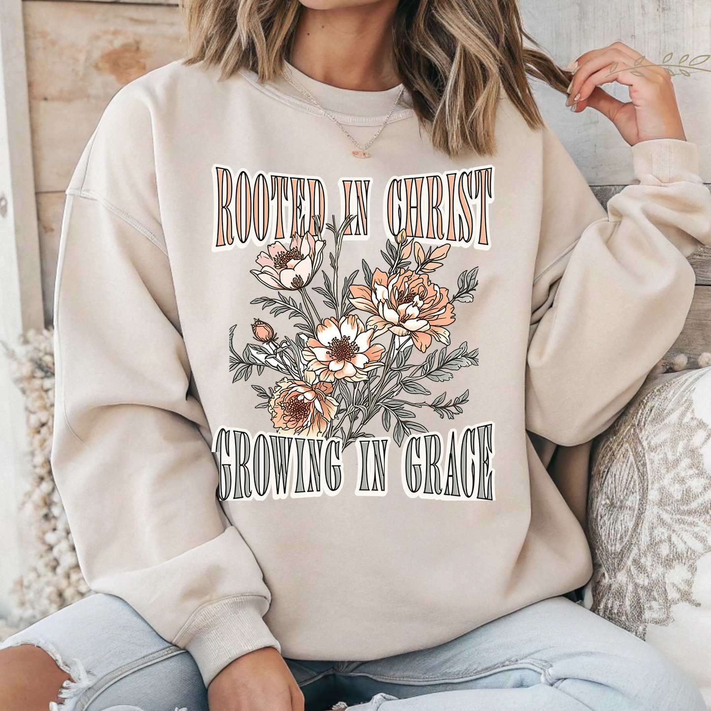 Rooted in Christ Tshirt - Long Sleeve - Crewneck - Hoodie