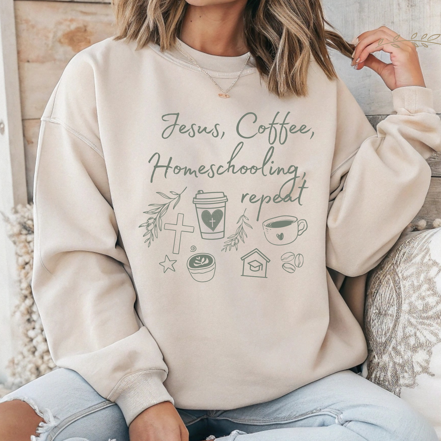 Jesus Coffee Homeschooling Tshirt - Long Sleeve - Crewneck - Hoodie