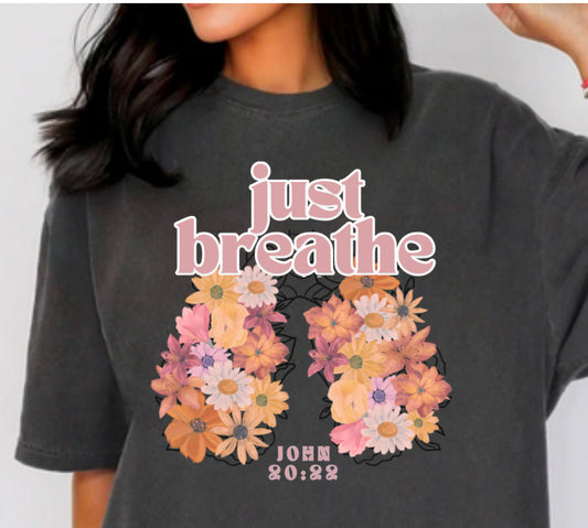 Just Breath Comfort Colors Tshirt
