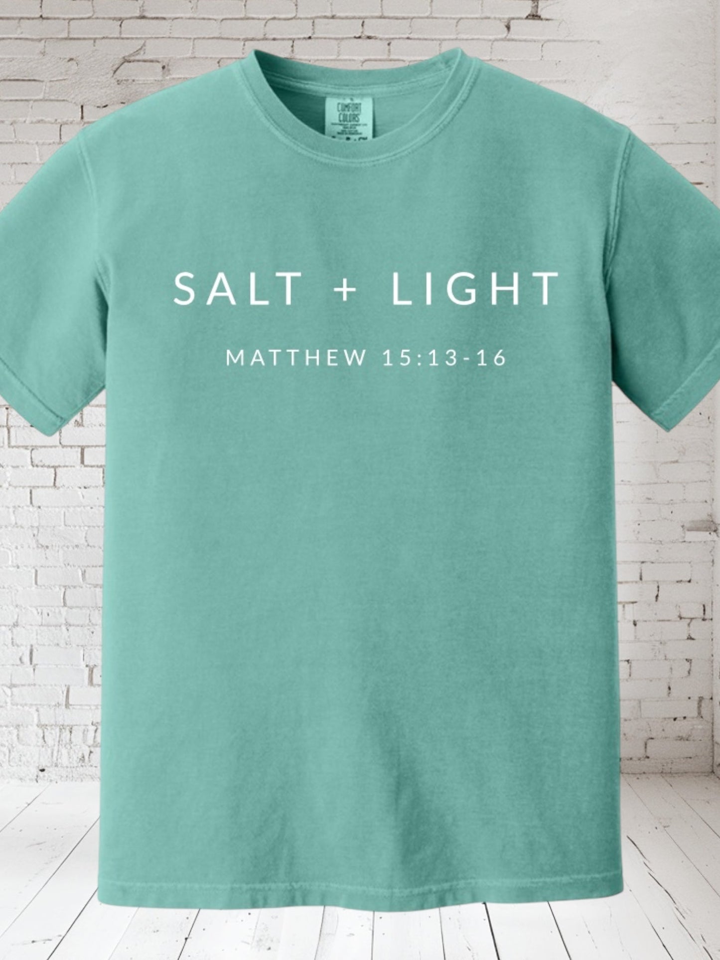 Salt & Light T-Shirt | Comfort Colors | Inspirational Faith Shirt | Gift for Believers | Stylish Religious Apparel