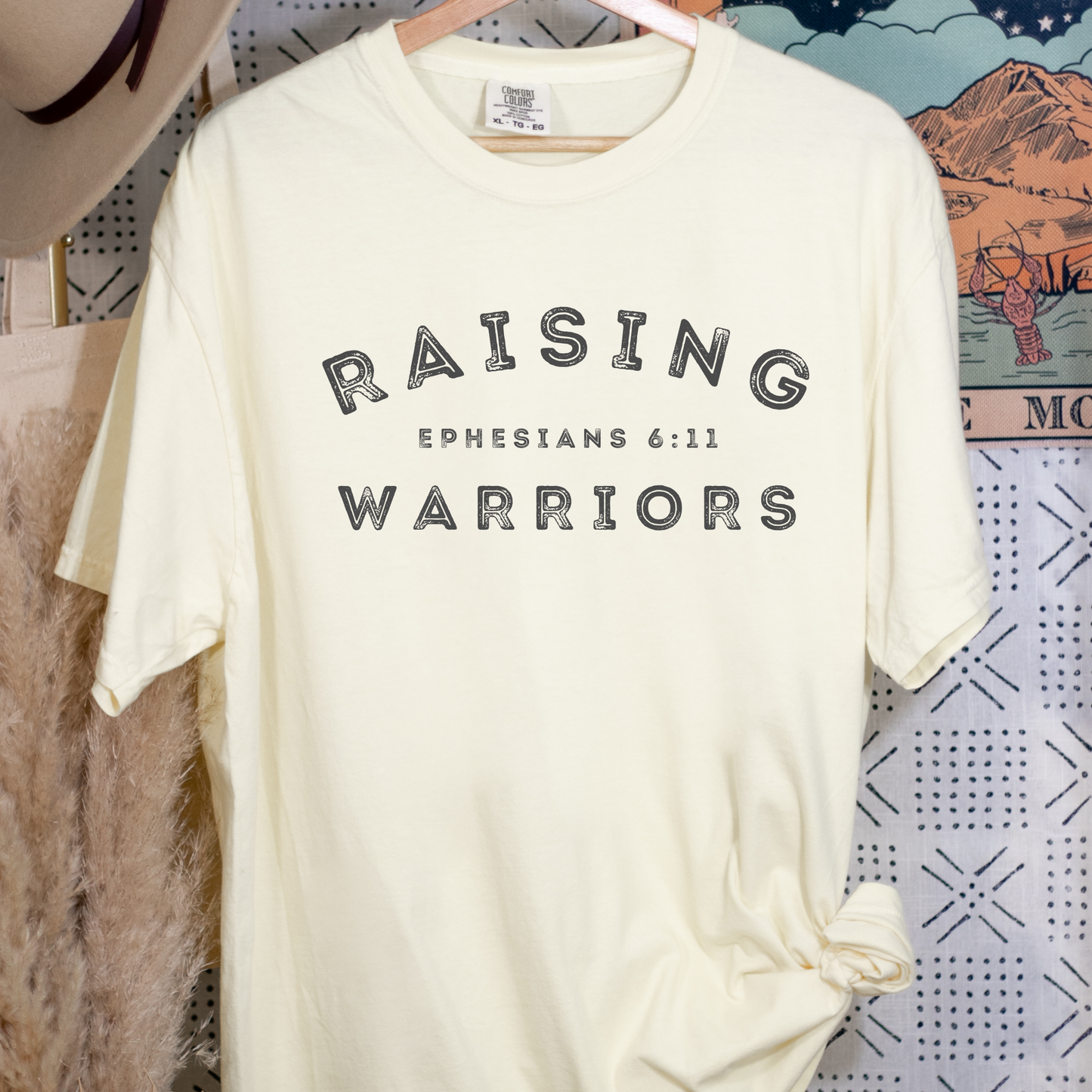 Raising Warriors Ephesion 6 11 | Comfort Colors T-shirt | Teacher Shirt | Stylish Trendy Apparel