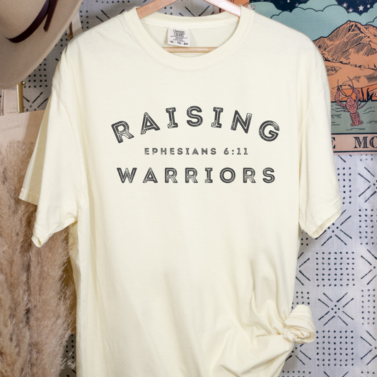 Raising Warriors Ephesion 6 11 | Comfort Colors T-shirt | Teacher Shirt | Stylish Trendy Apparel