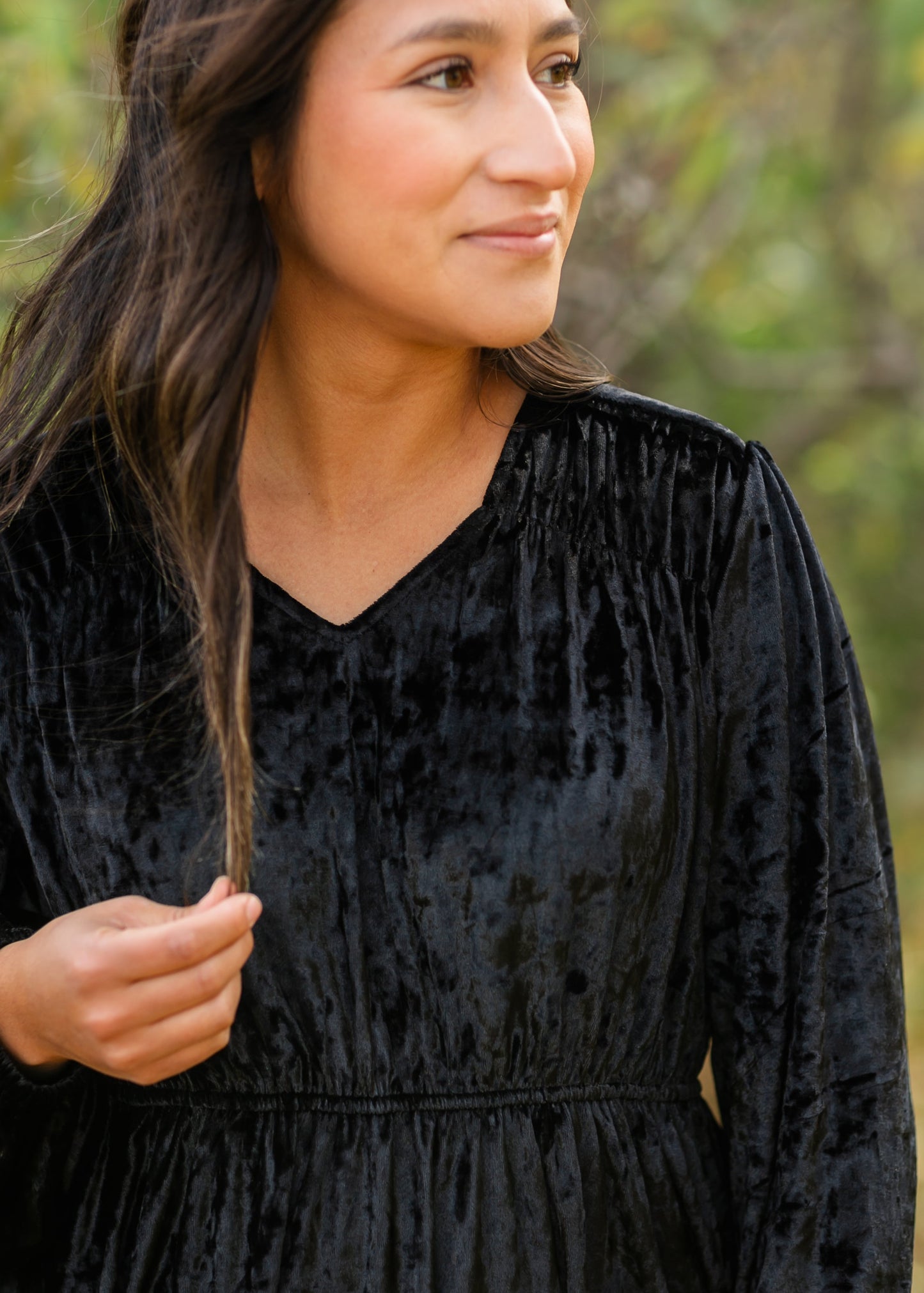 Diana Crushed Velvet Midi Dress