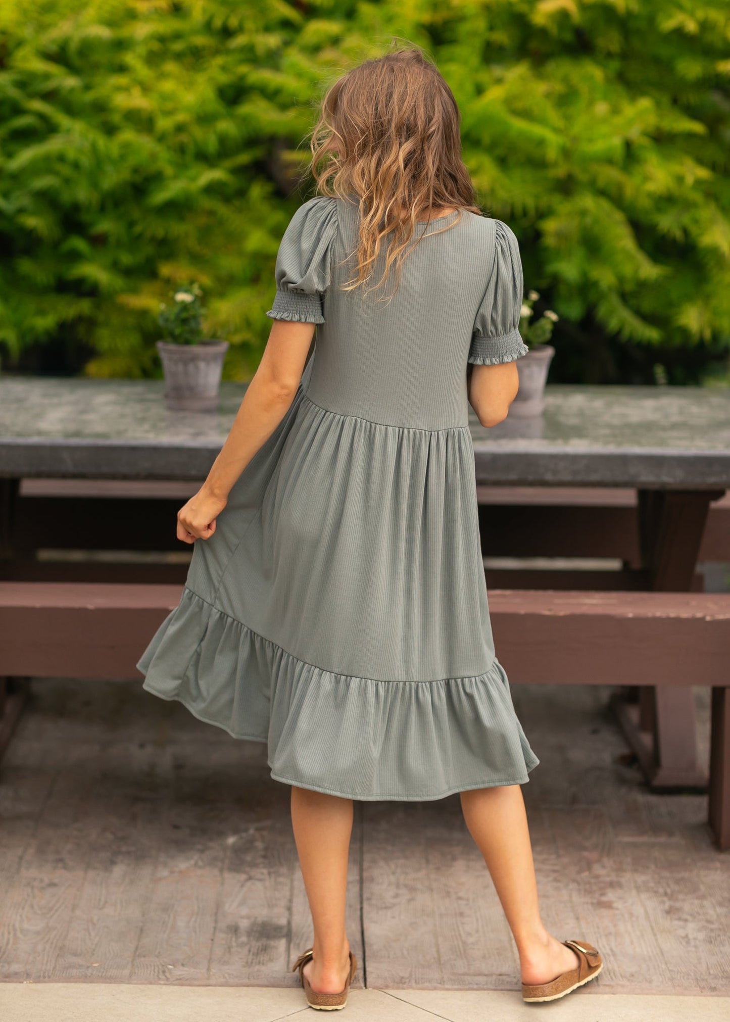 Jess Short Sleeve Midi Dress