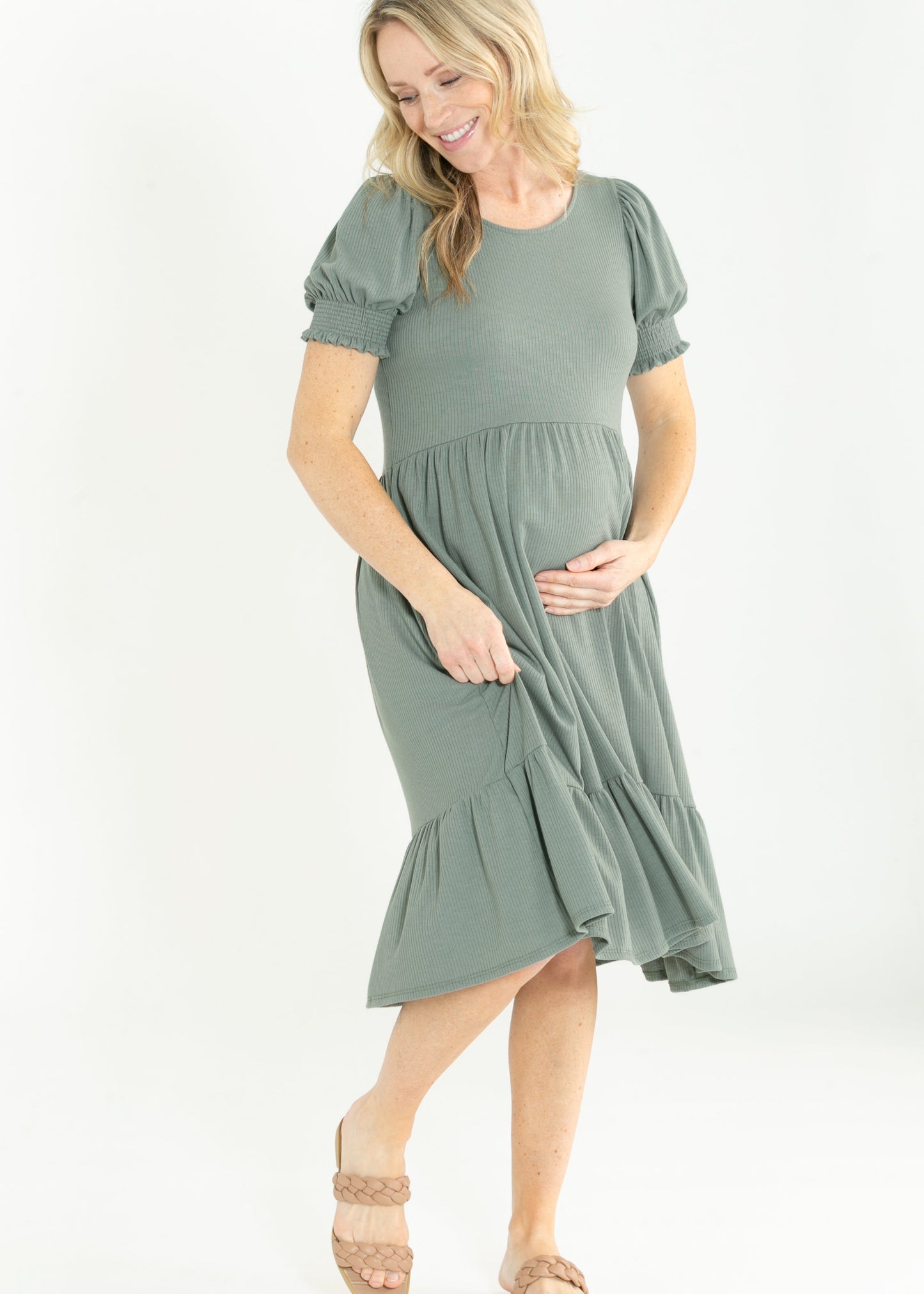 Jess Short Sleeve Midi Dress
