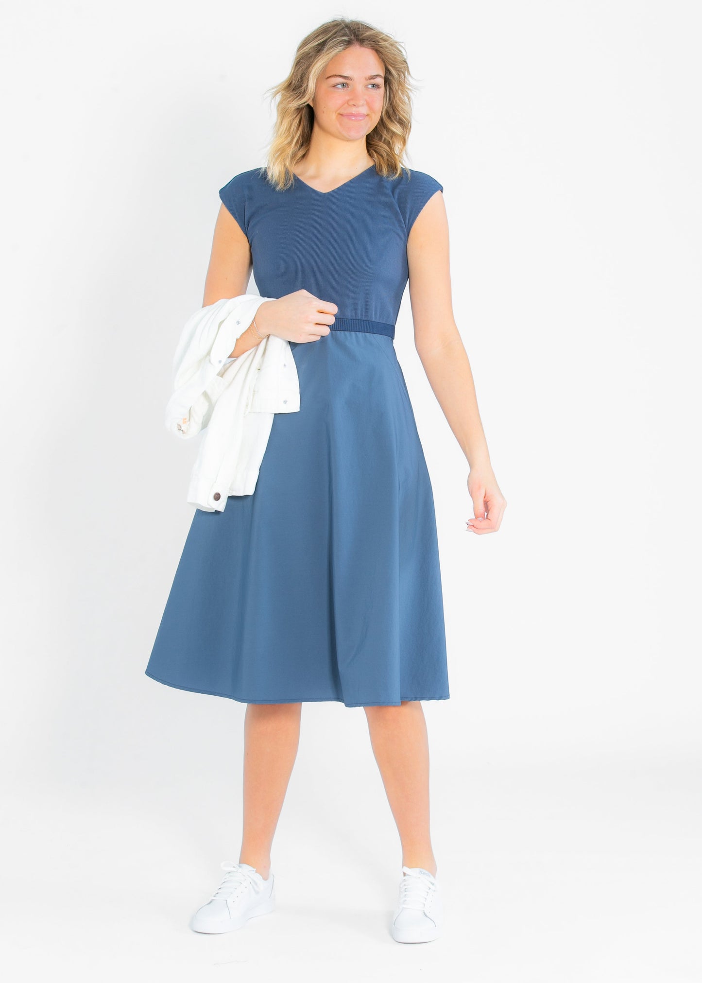 Kate Cap Sleeve Midi Dress
