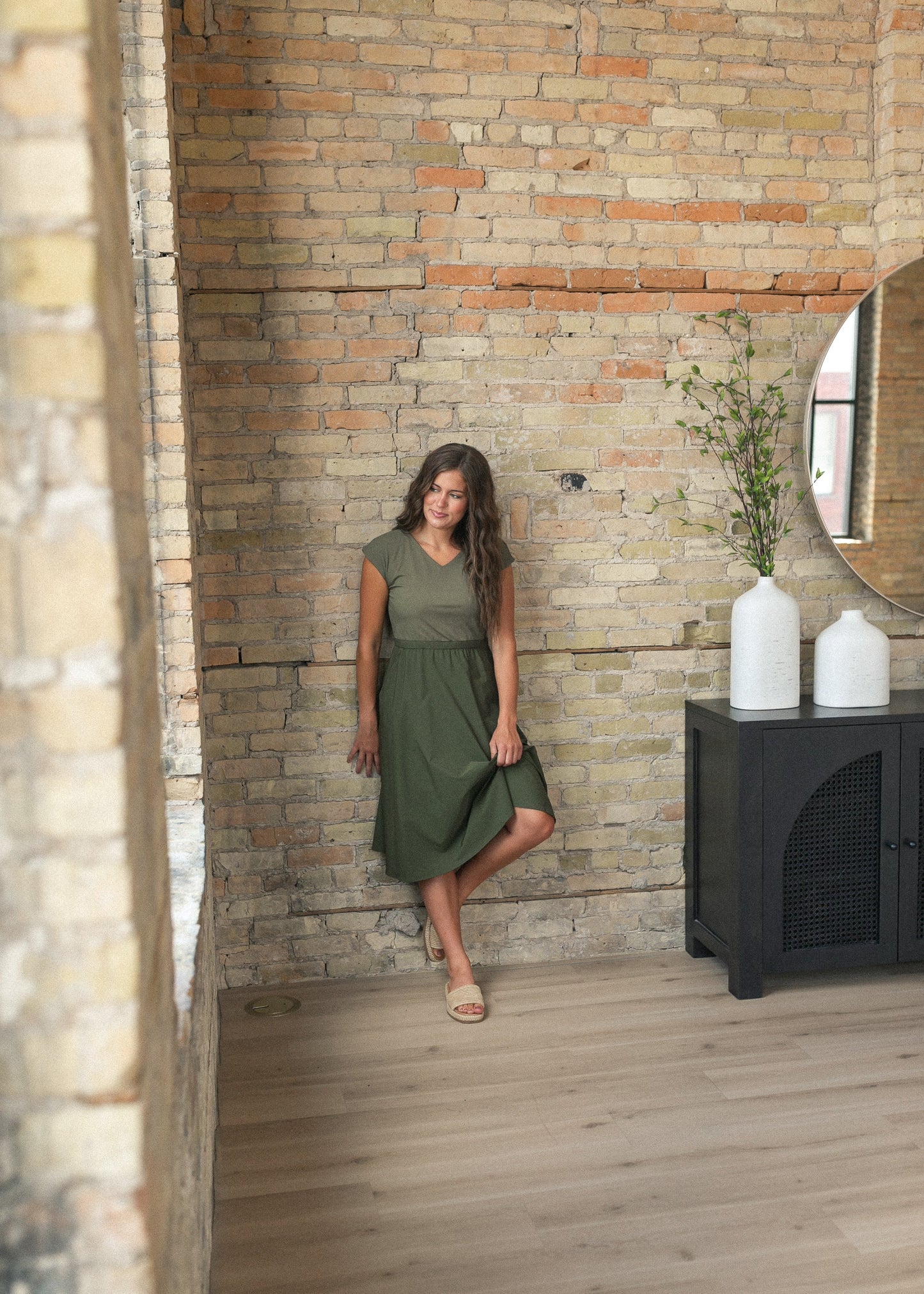 Kate Cap Sleeve Midi Dress