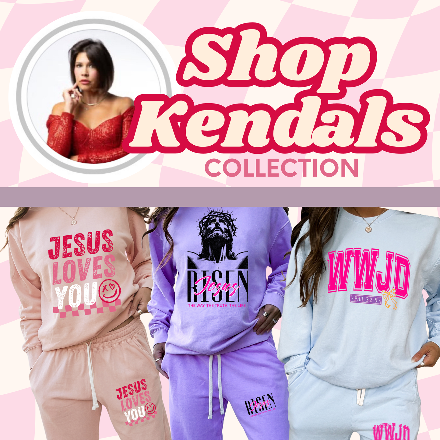 Kendall's Collection He is risen | Comfort Colors Bottoms Sweat pants Or Shorts| Inspirational Faith Shirts | Stylish Religious Apparel