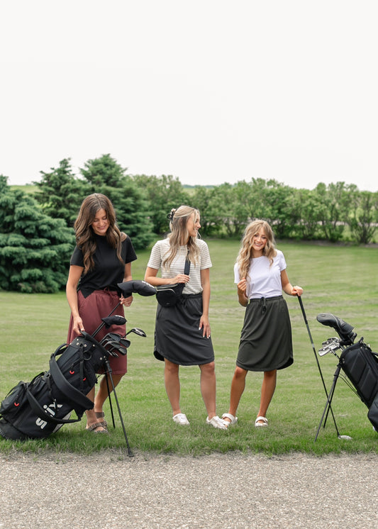 Kenedi Sport Athletic Midi Skirt