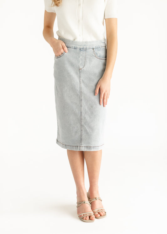 Sandra Midi Denim Skirt