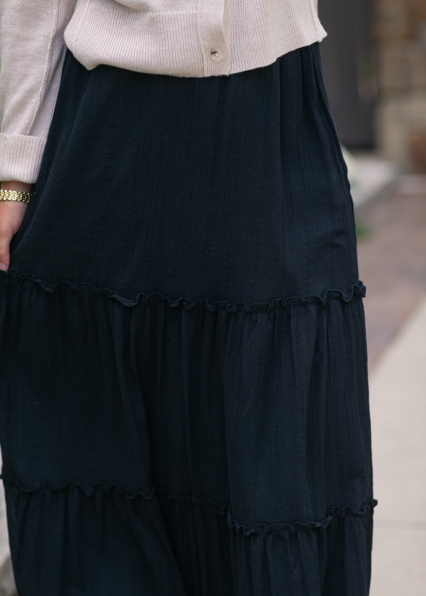 Serena Cotton Gauze Maxi Skirt