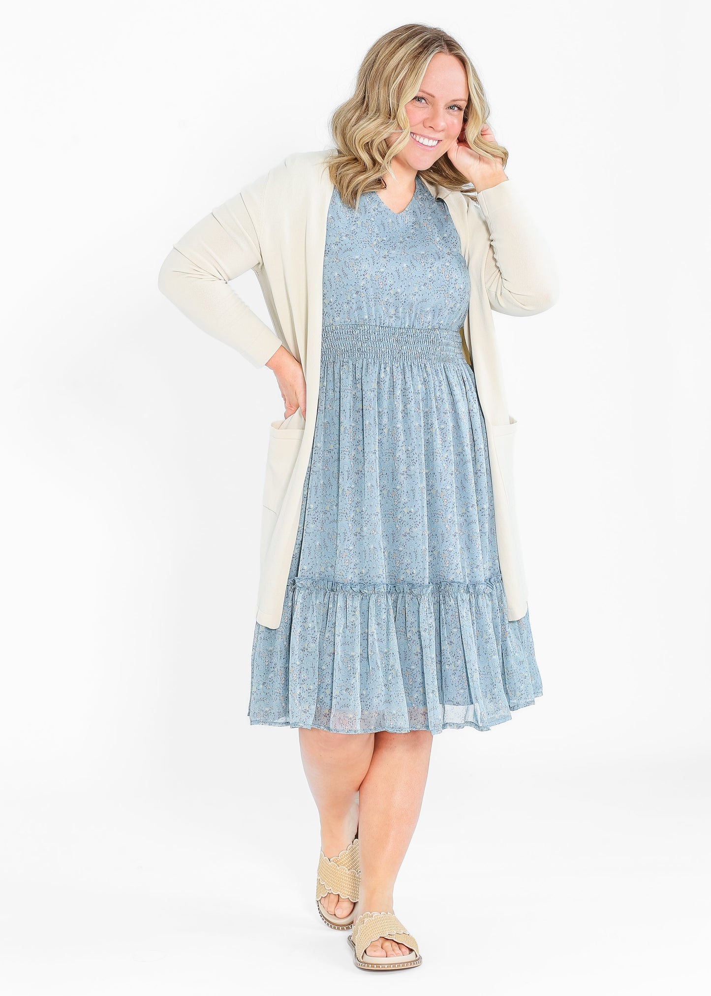 Sophie Floral Midi Dress - FINAL SALE