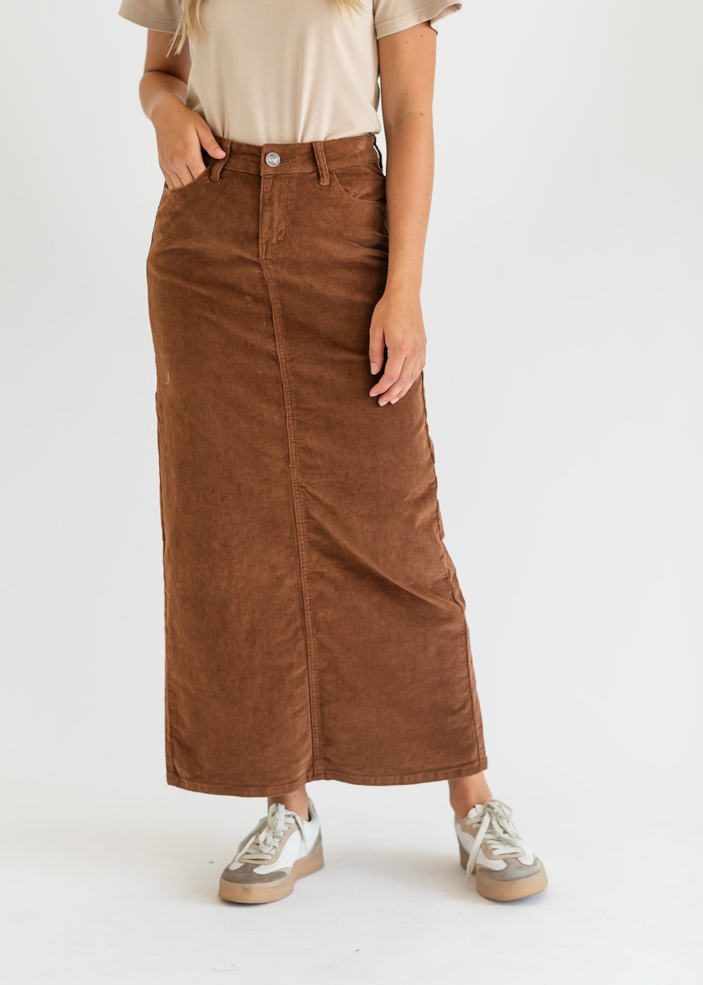 Stella Denim Maxi Skirt