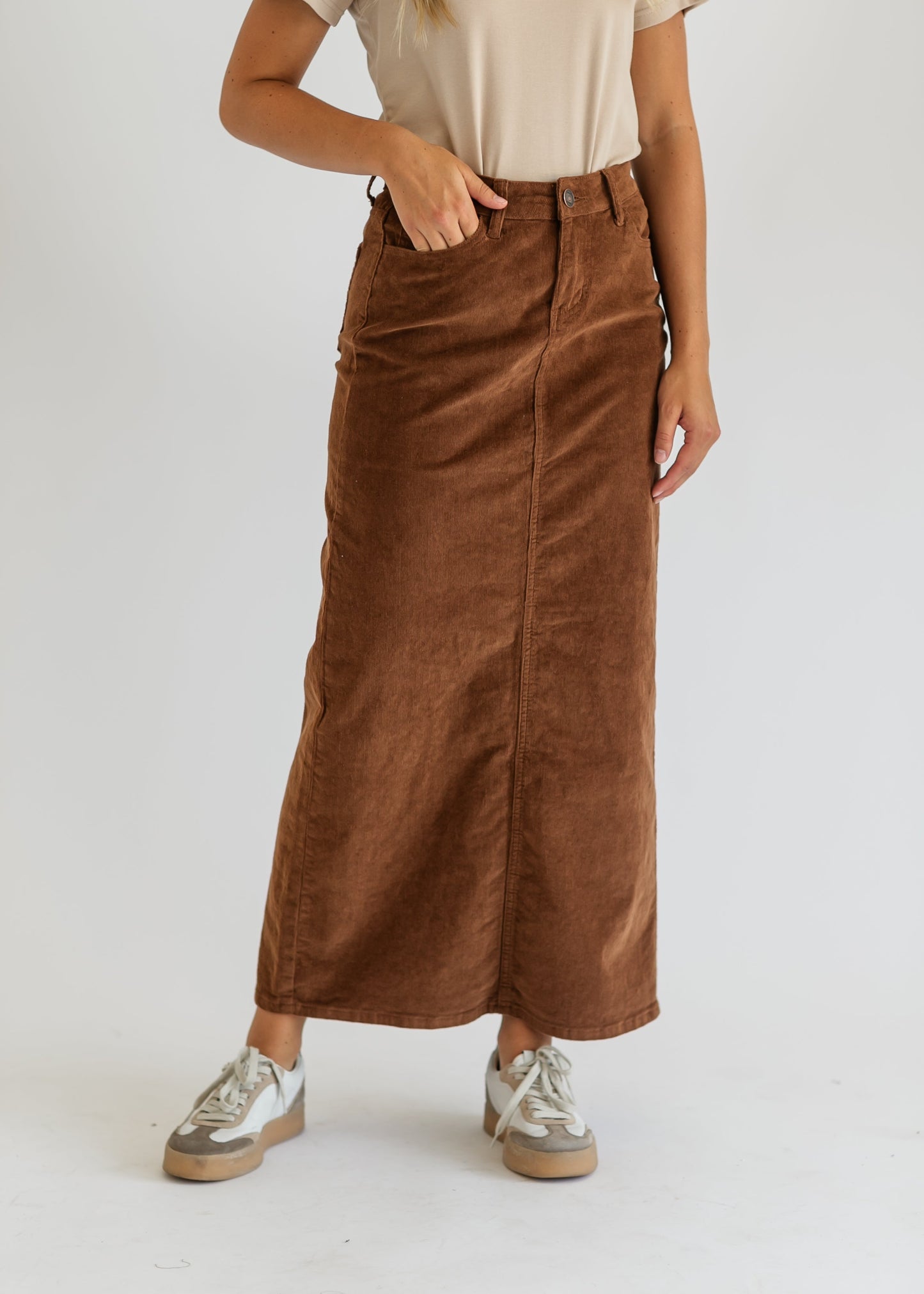 Stella Denim Maxi Skirt
