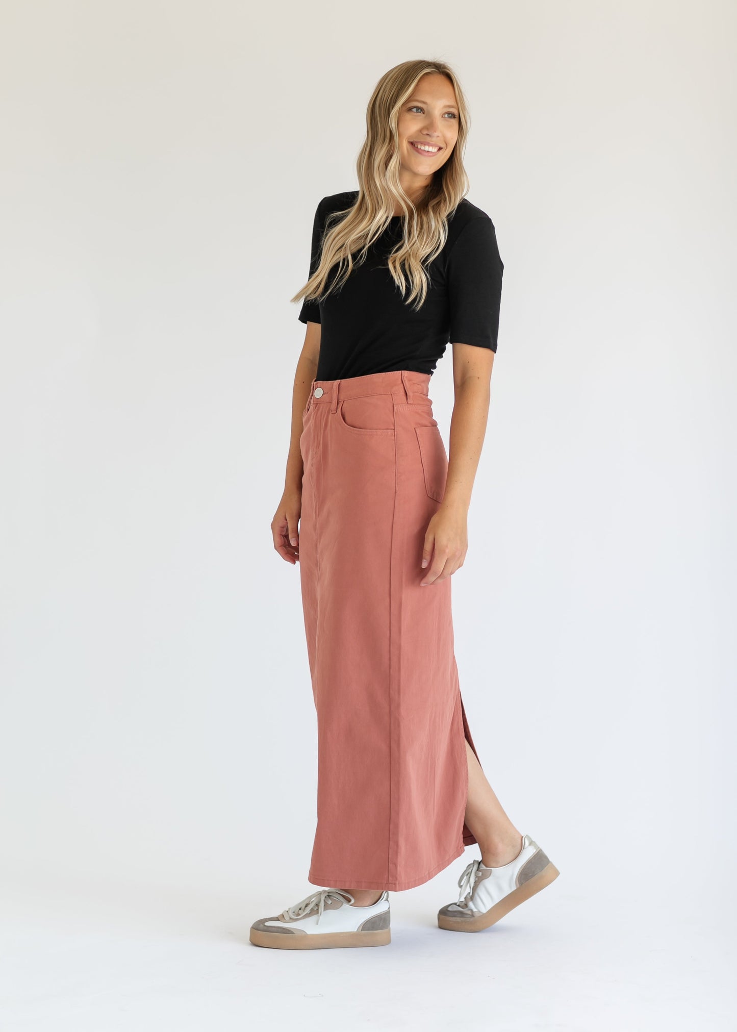 Stella Denim Maxi Skirt