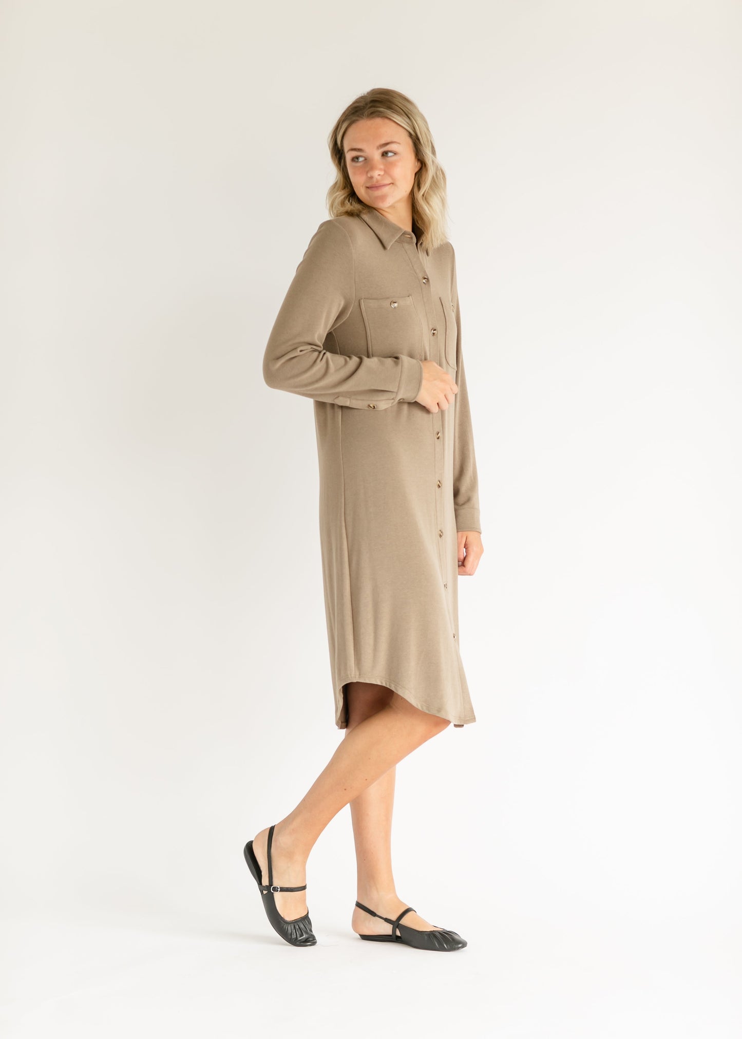 Teagan Ultra Soft Shirt Dress