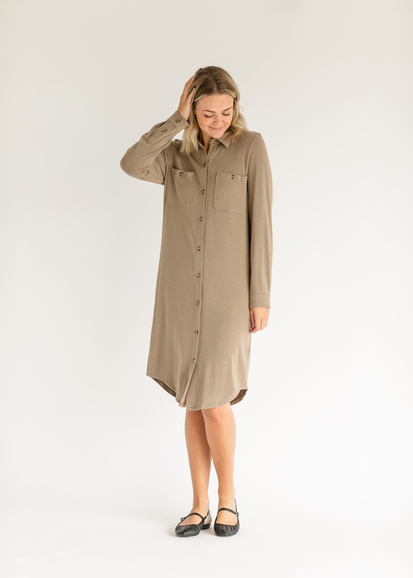 Teagan Ultra Soft Shirt Dress