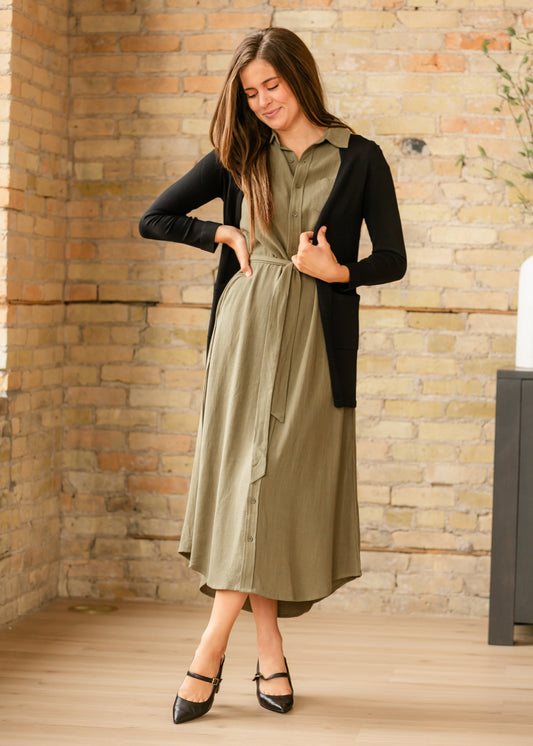 Willow Linen Midi Dress
